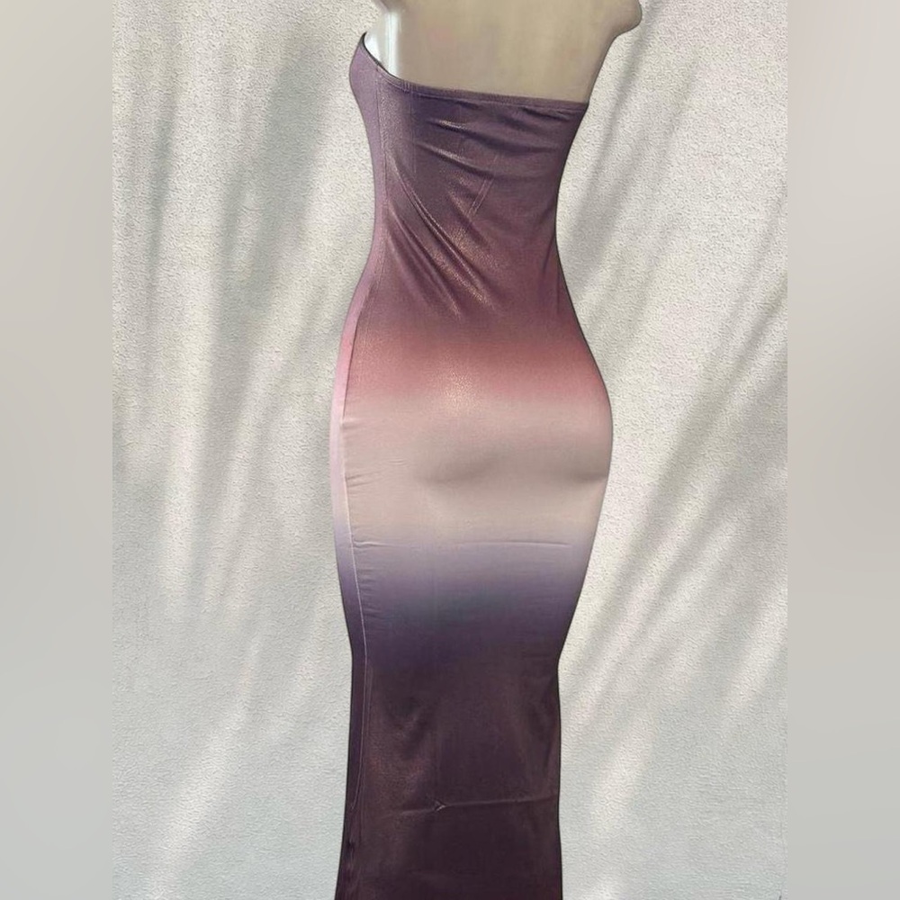 ✨ Ombre Strapless Maxi Dress - Picture 5 of 5